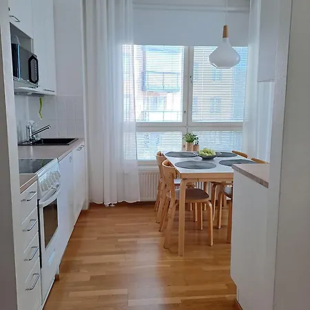 3 Rooms, Airport 3km, Private Parking, Sauna Apartment